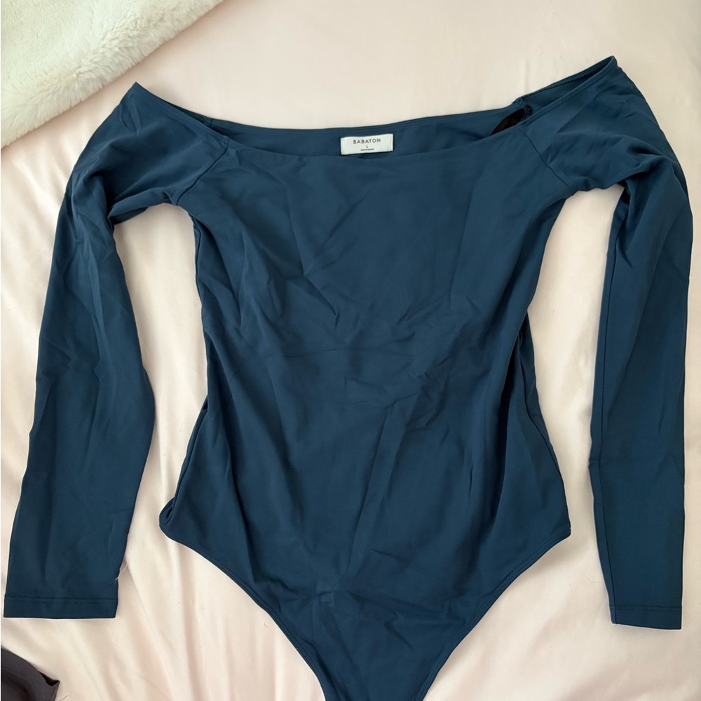 Aritzia Babaton Long Sleeve Bodysuit - Navy